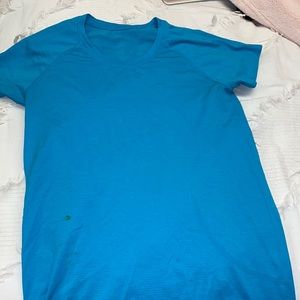 Teal Blue Lululemon Swiftly Tech Shirt